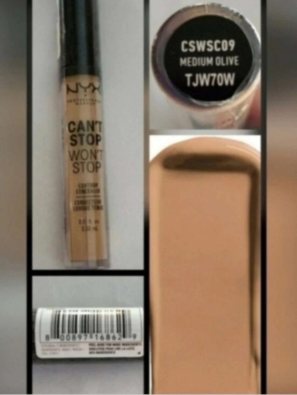 NYX Can't Stop Won't Stop Contour Concealer - Medoum Olive
